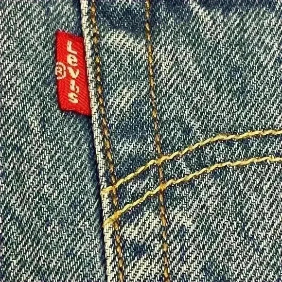 NWT Levi’s 501 Short The Original Jean Denim Western Style High Rise Fitted 34 - Picture 7 of 10